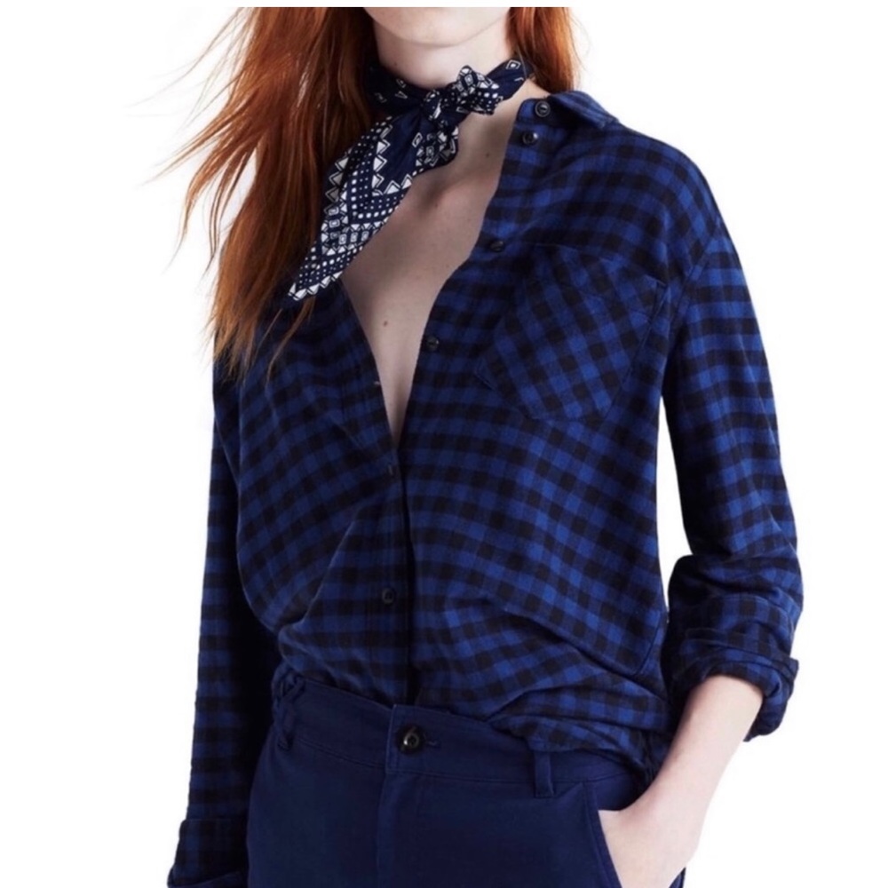 NWT Madewell Slim button down plaid